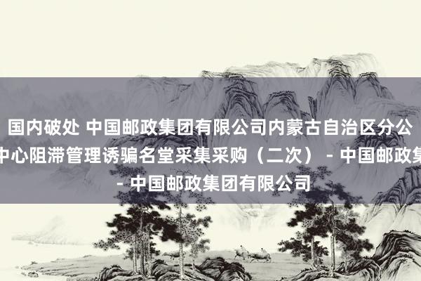 国内破处 中国邮政集团有限公司内蒙古自治区分公司邮件处理中心阻滞管理诱骗名堂采集采购（二次） - 中国邮政集团有限公司