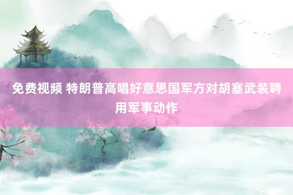 免费视频 特朗普高唱好意思国军方对胡塞武装聘用军事动作